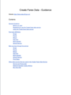Create fares data service guide